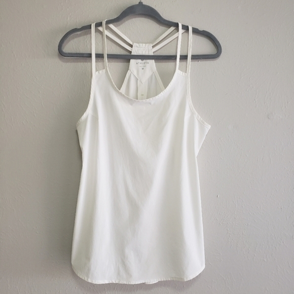 ATHLETA Go Time White Strappy Tank - Picture 3 of 9